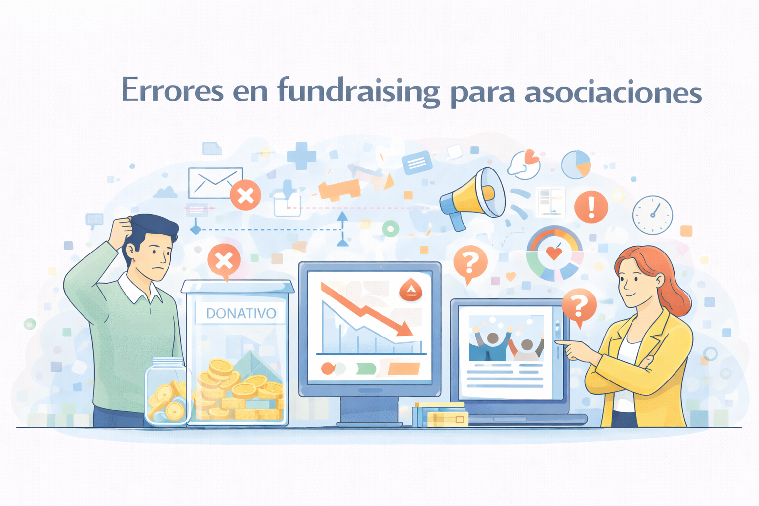 Errores en fundraising para asociaciones: los 9 fallos que debes evitar