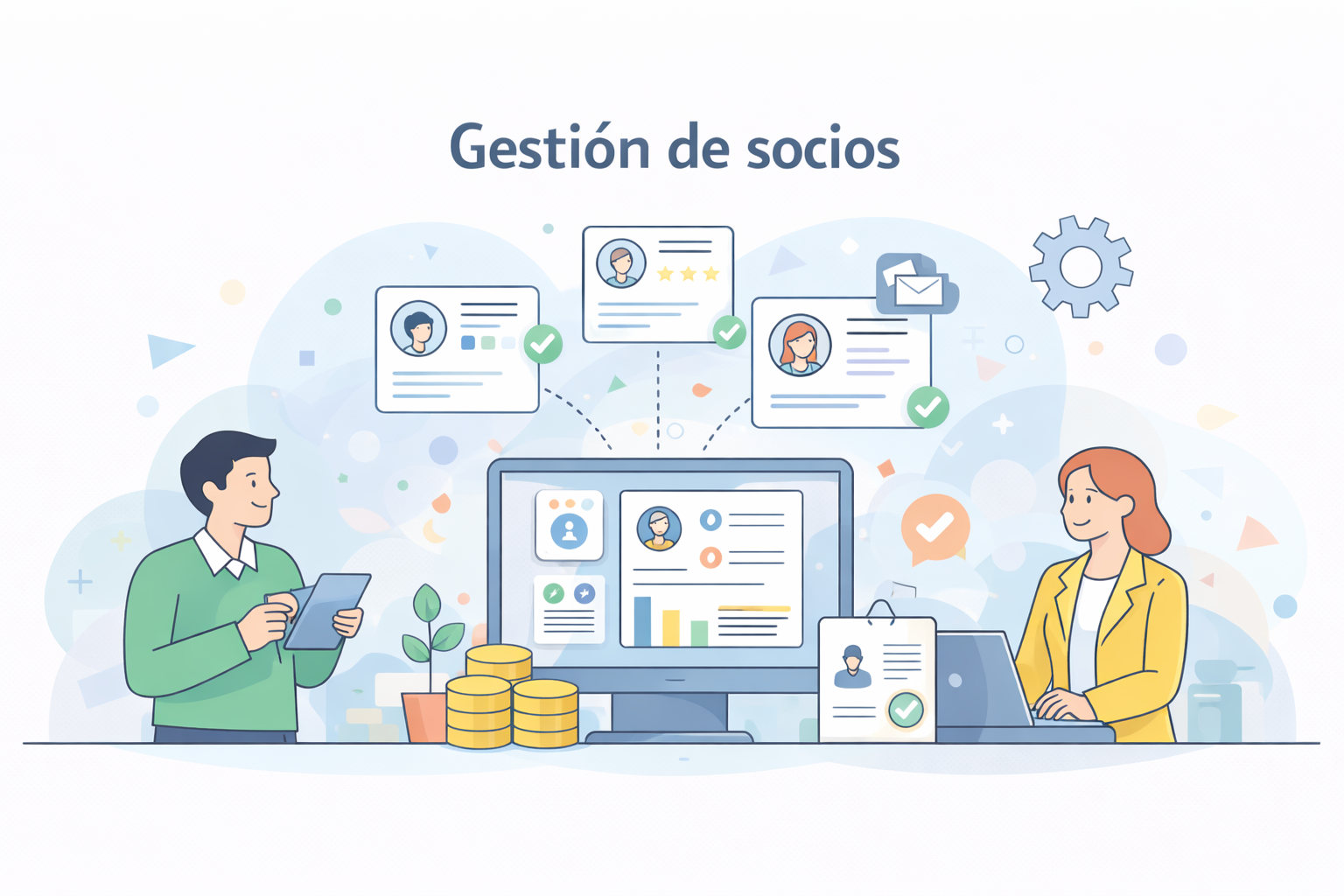 cómo gestionar socios en una asociación